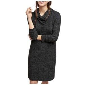 Saturday Sunday Anthropologie Cowl Neck Sweater Dress XXS Gray